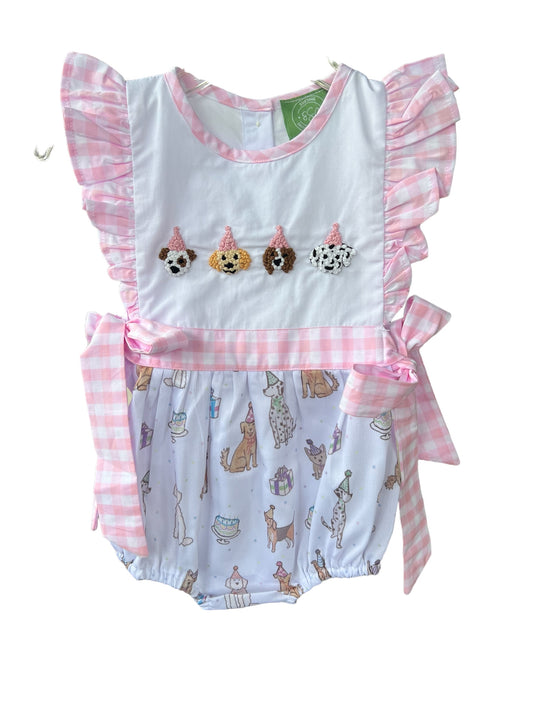 Birthday French Knot Party Pups Girls Bubble
