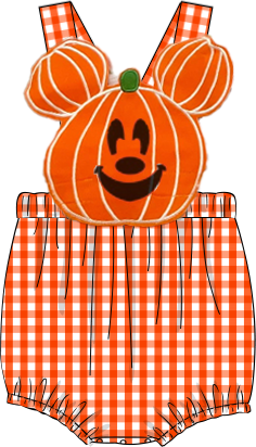 PREORDER-Boy’s Halloween pumpkin mouse bubble