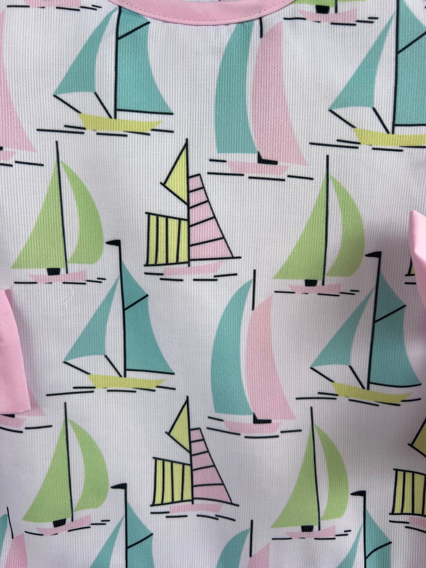 Sailboat Side Tie Diaper Set