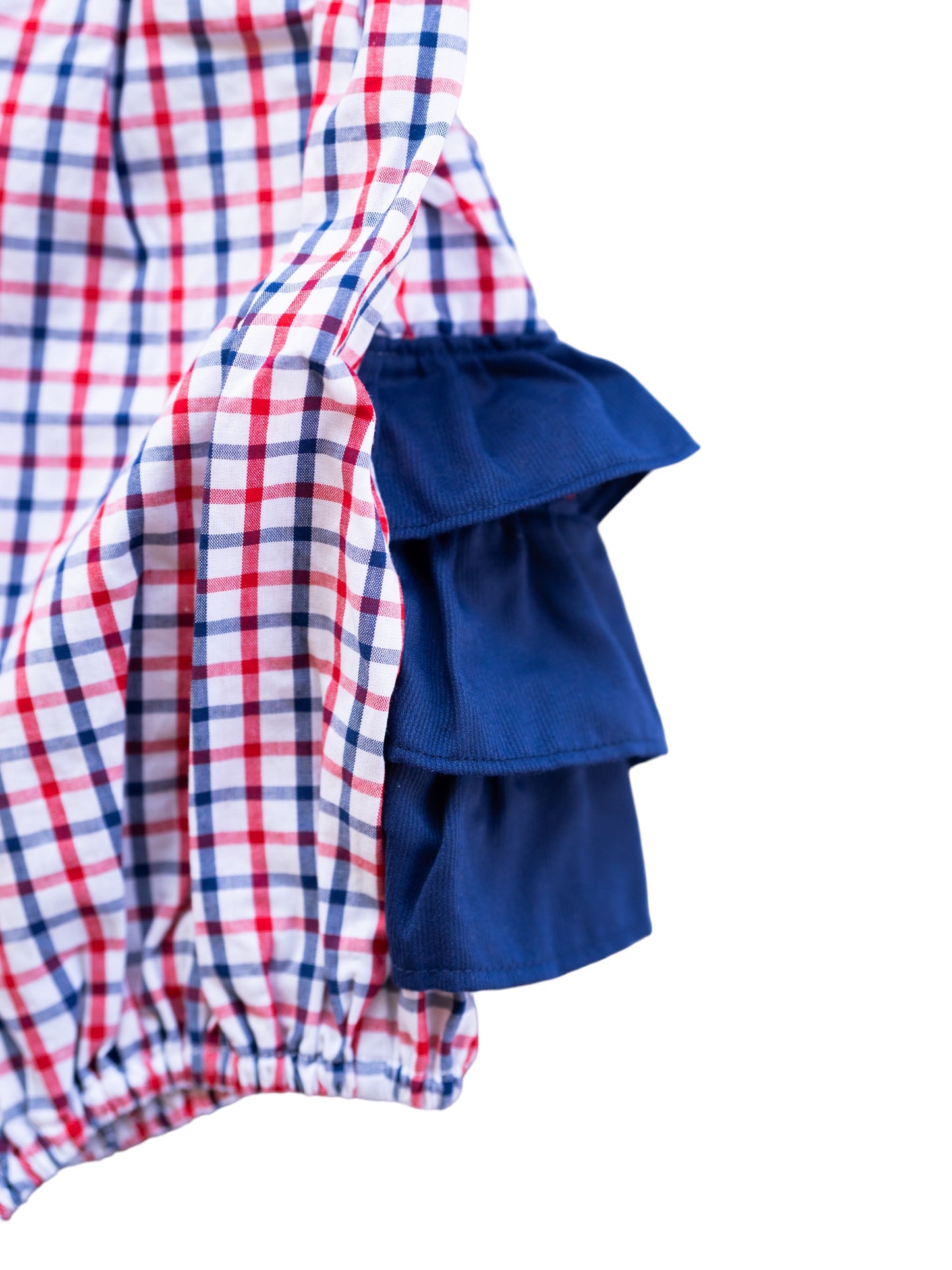 Fourth of July Plaid Sunsuit Bubble