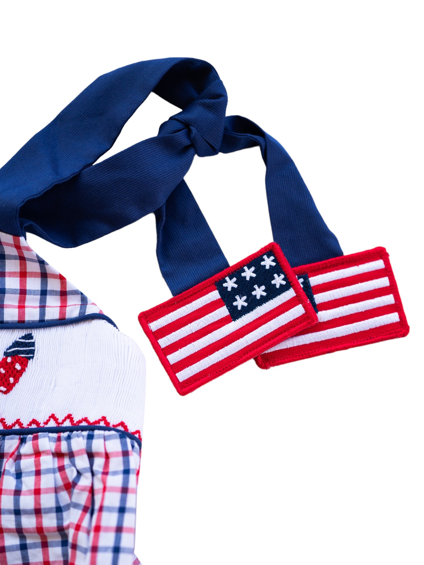 Fourth of July Plaid Sunsuit Bubble