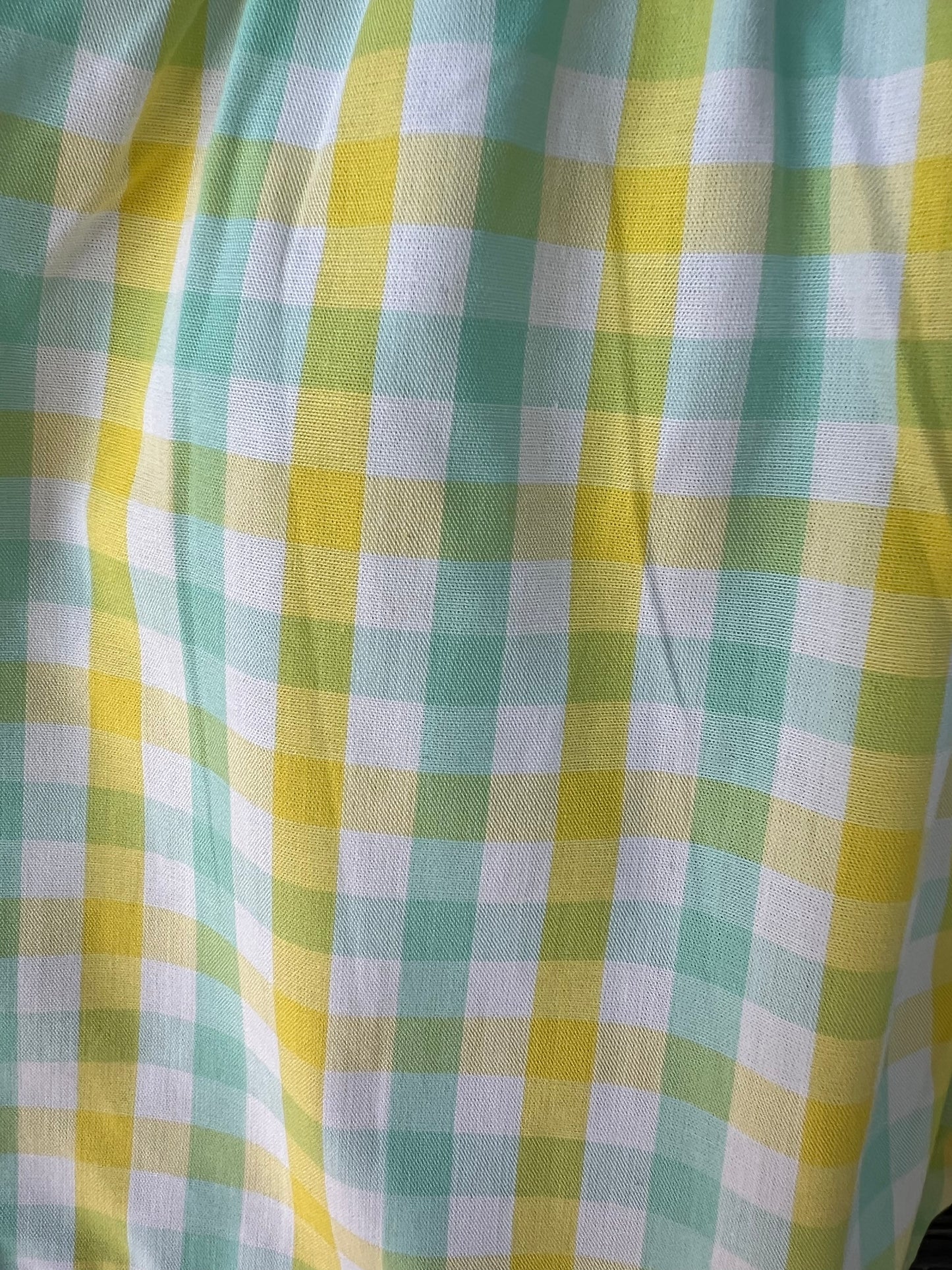 Up close gingham blue & yellow shorts