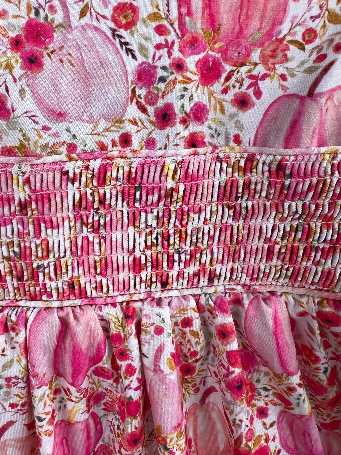 Pumpkin Print Long Sleeve 2 Pc. Bloomer Set