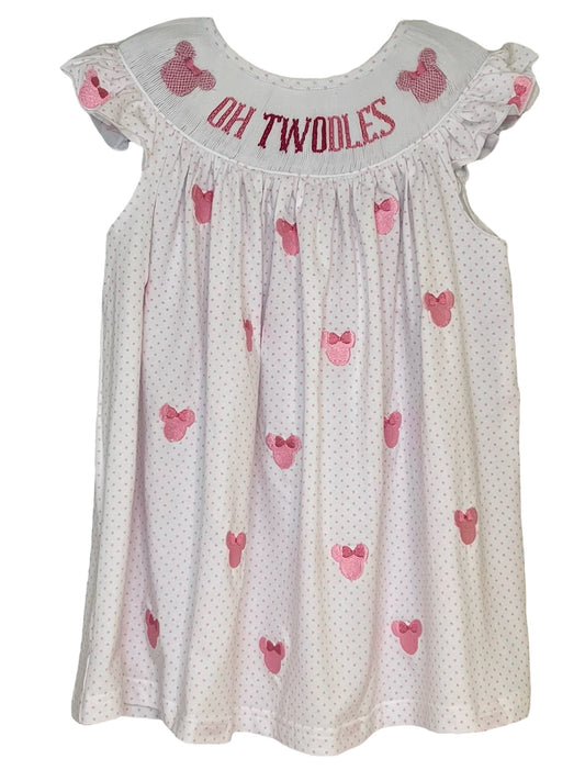 Oh Twodles Hand Smocked & Embroidered Dress