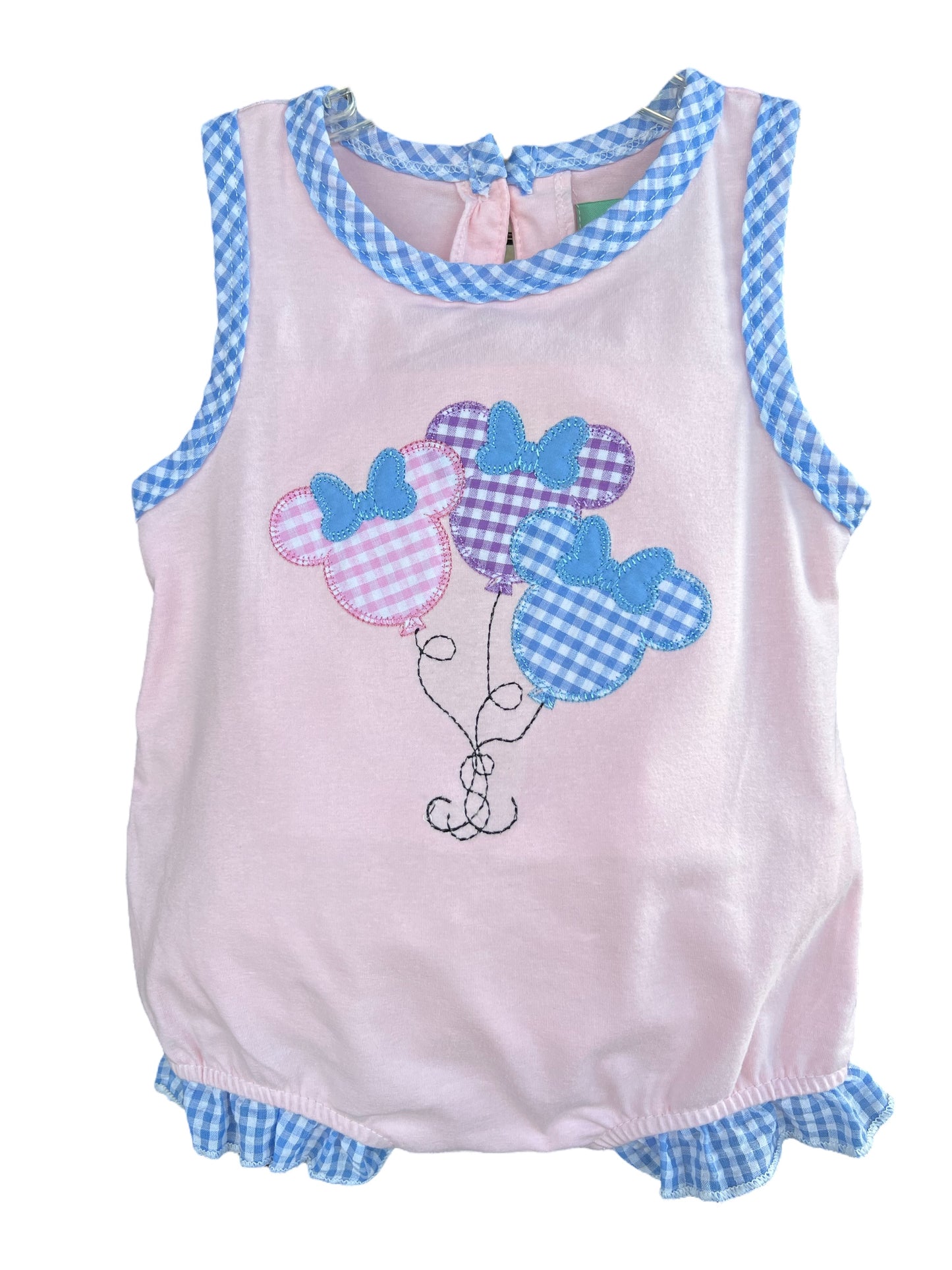 Mouse Gingham Balloon Bubble