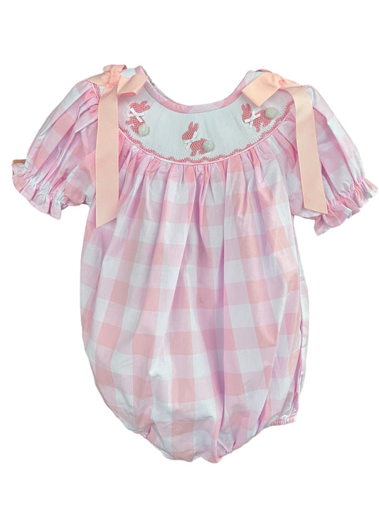 Easter Gingham Rabbit Bubble