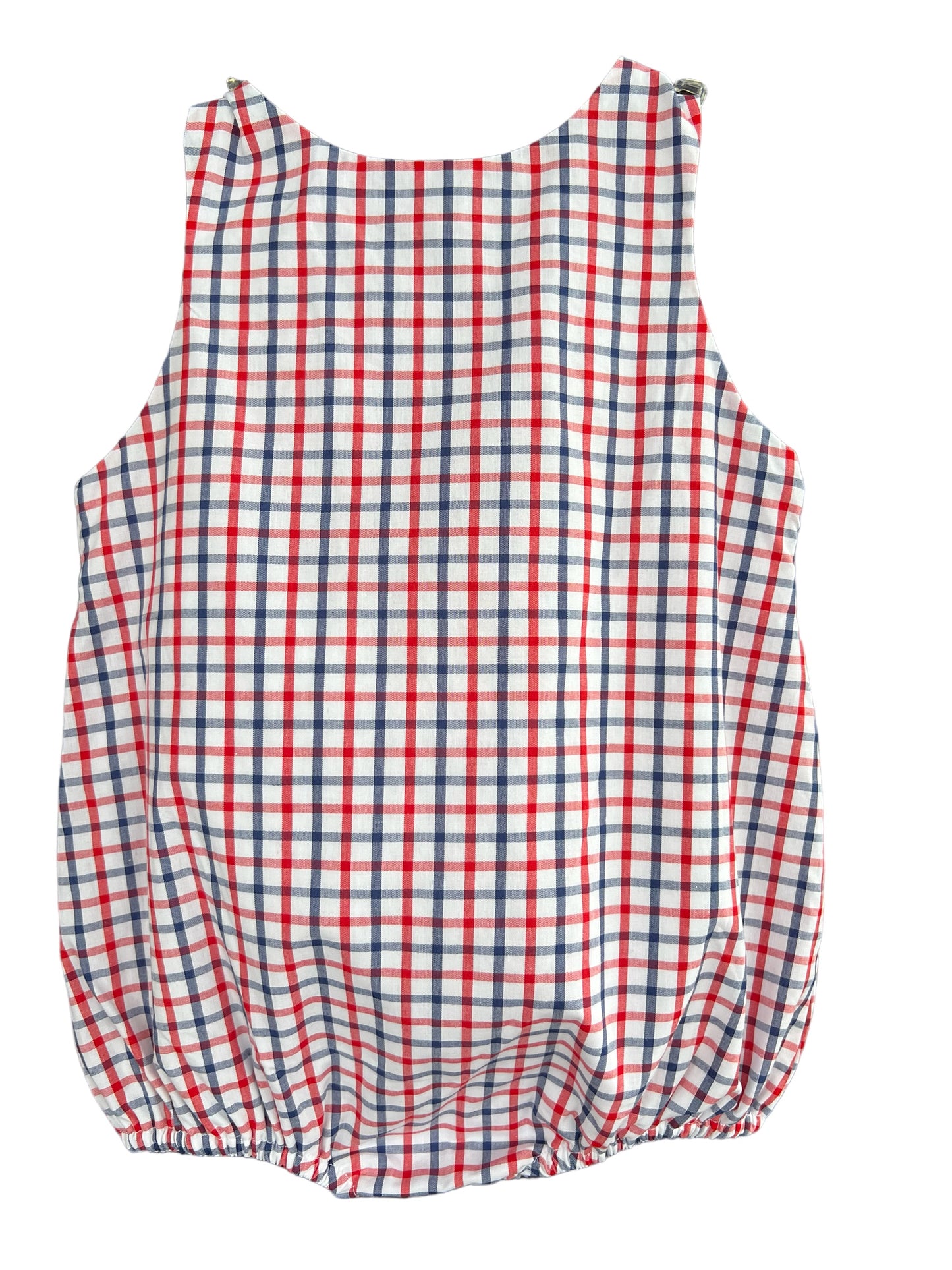 Fourth Of July Plaid Boys Bubble