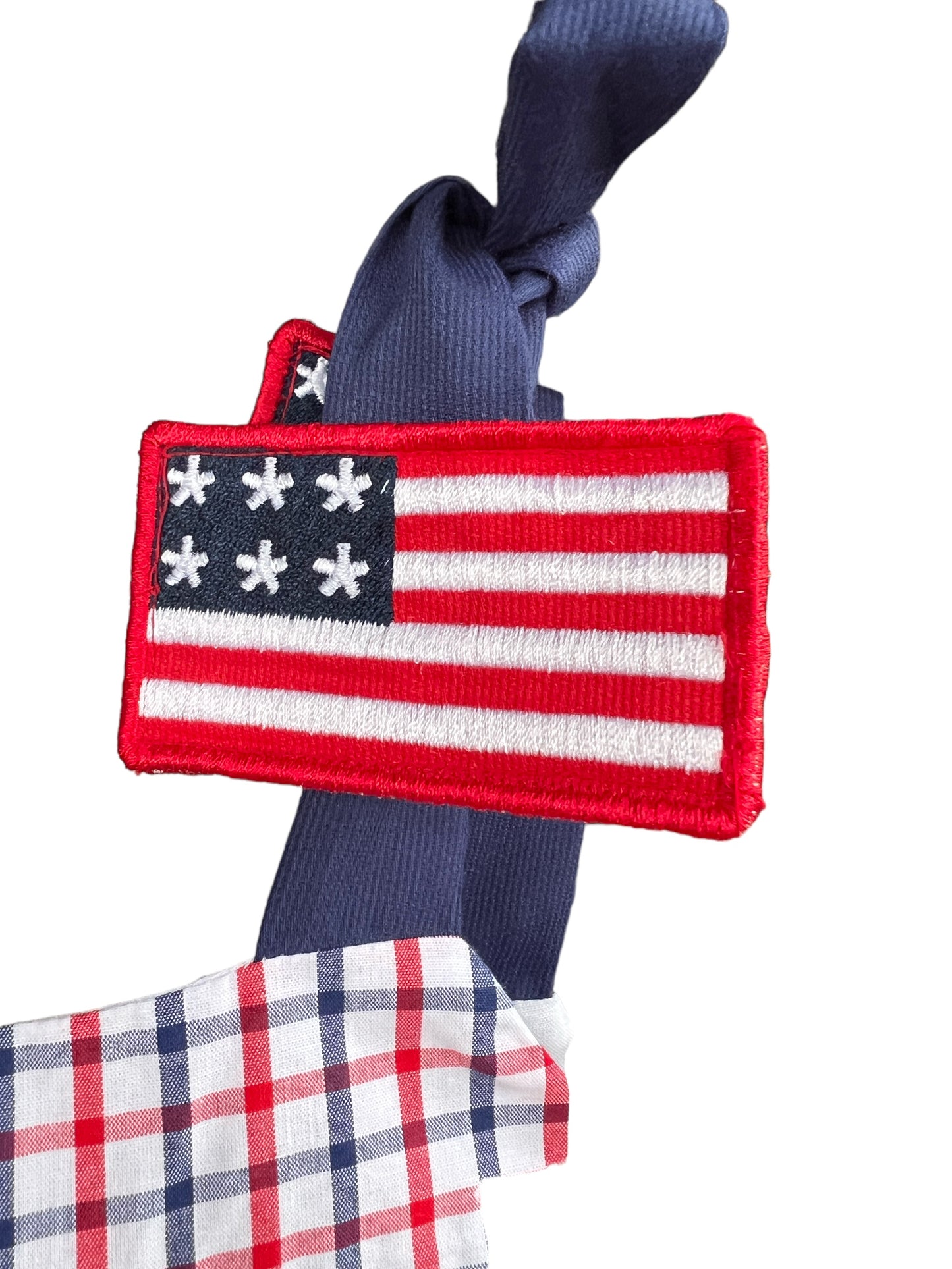 Fourth of July Plaid Sunsuit Bubble