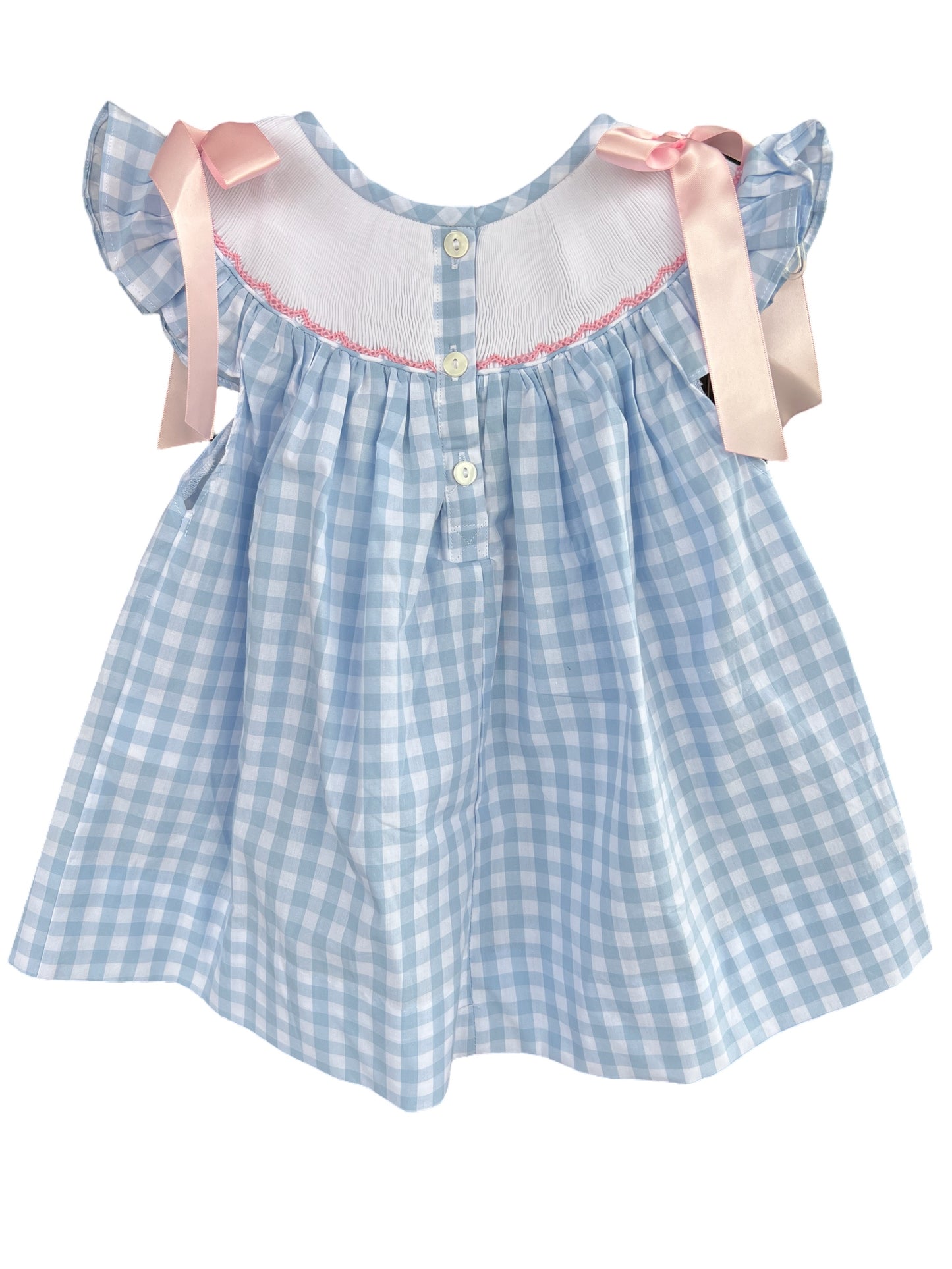Beach Gingham Dress With Bloomers