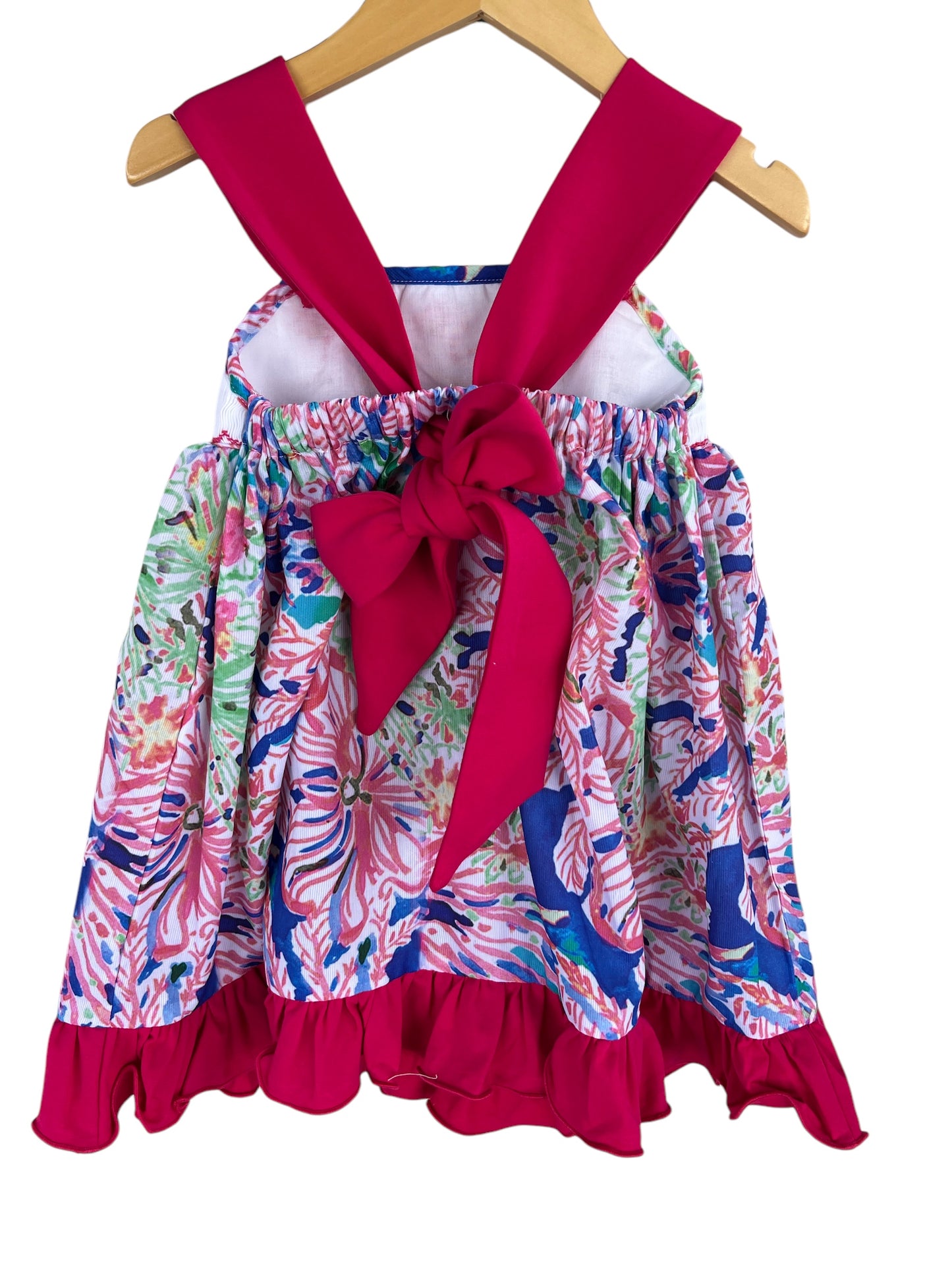 Flamingo Hand Smocked Whimsical Sundress