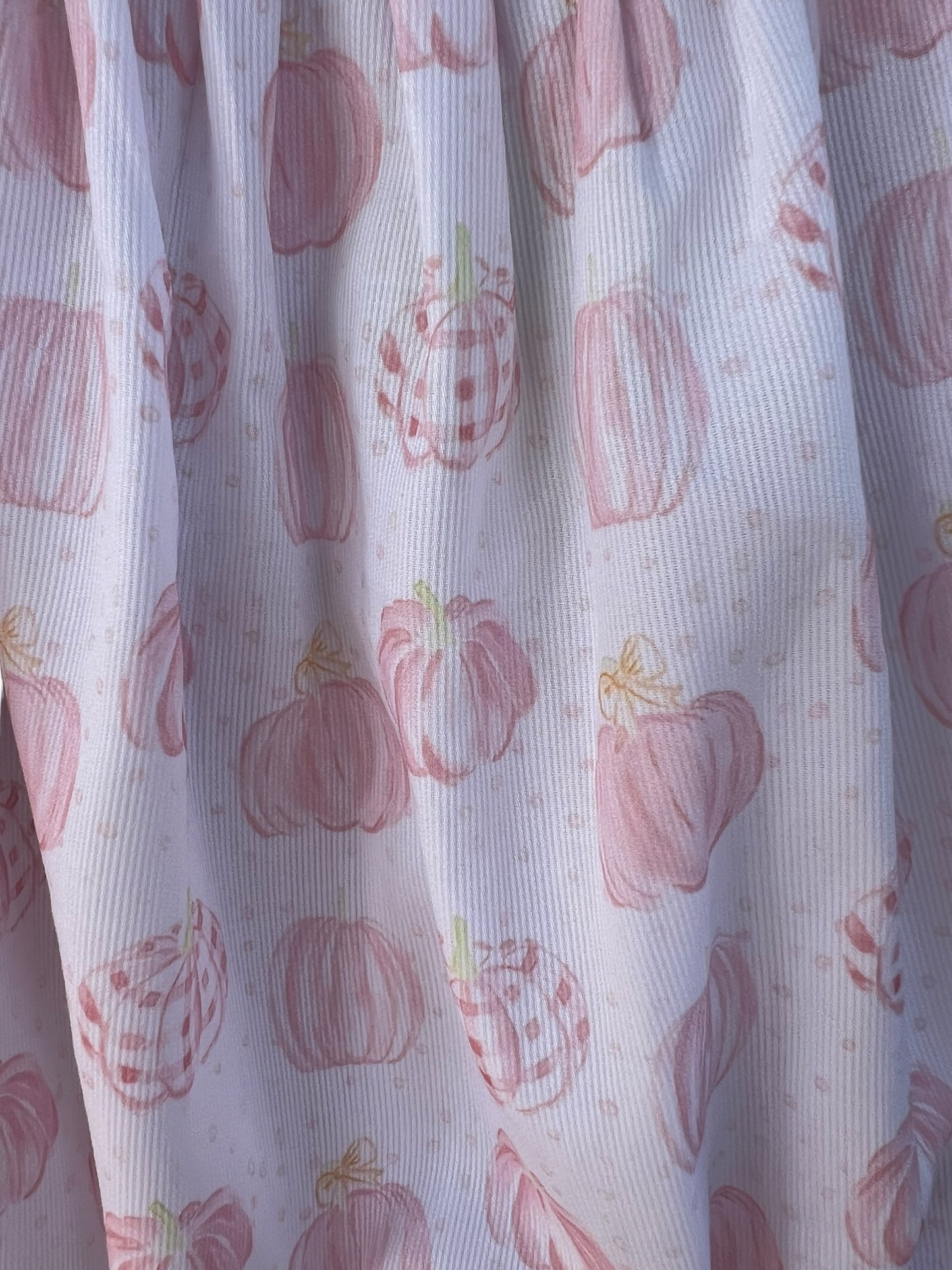 Pumpkin Patch Pink Hand Smocked Pumpkins Bubble | Fall & Thanksgiving Outfit