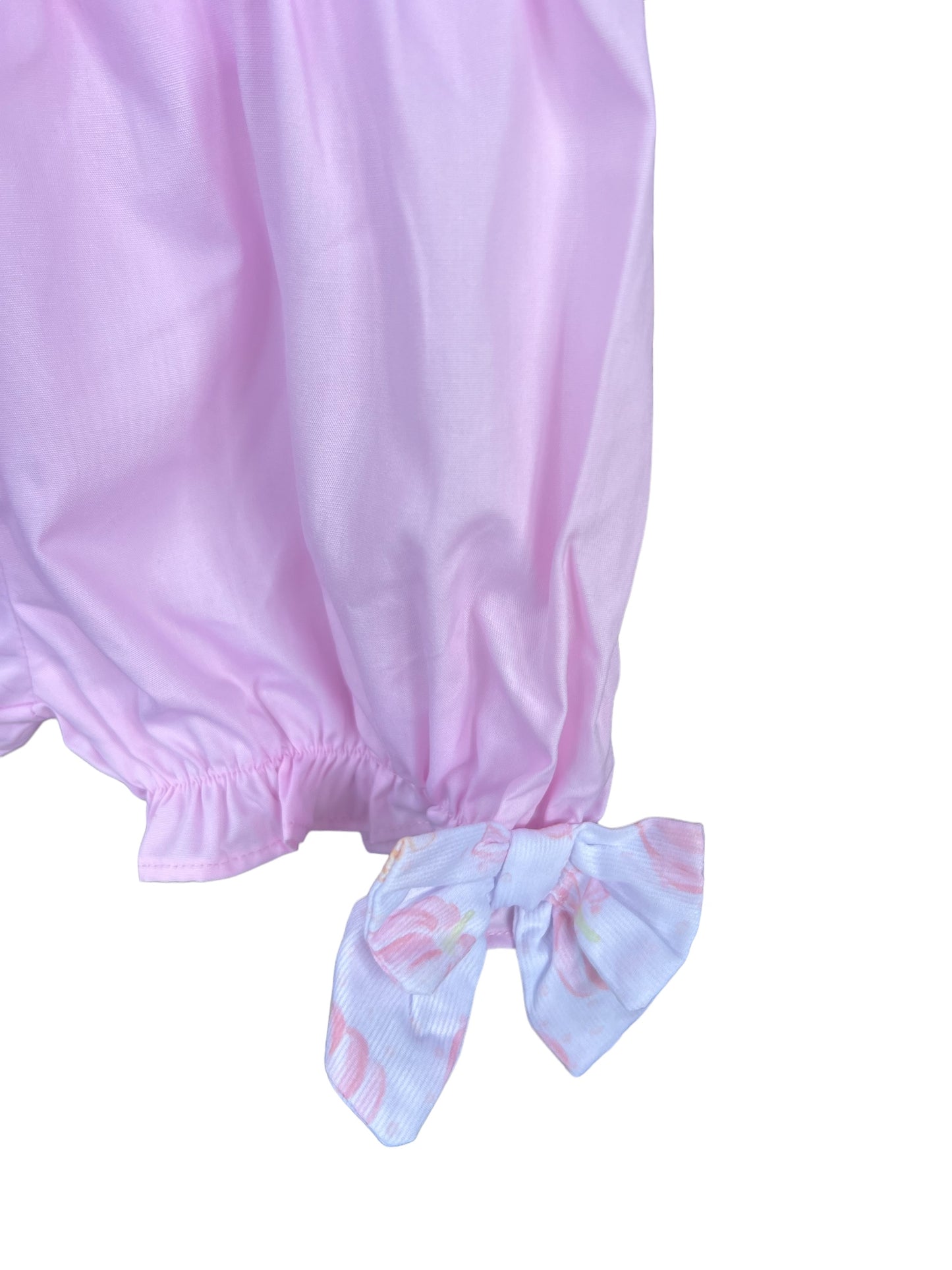 Pumpkin Patch Pink Hand Smocked Bloomer Set