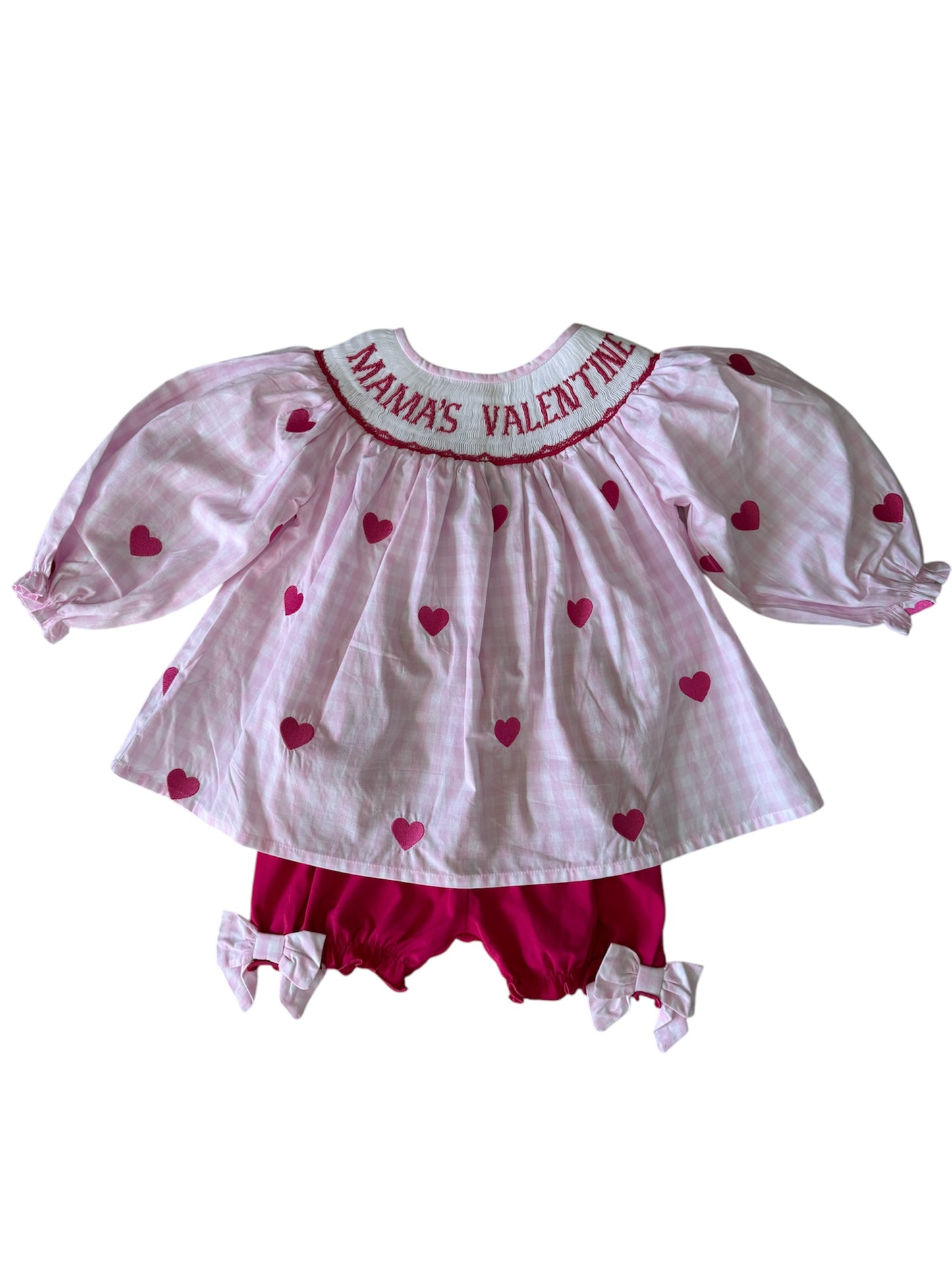 Mama’s Valentine Dress and bloomer set