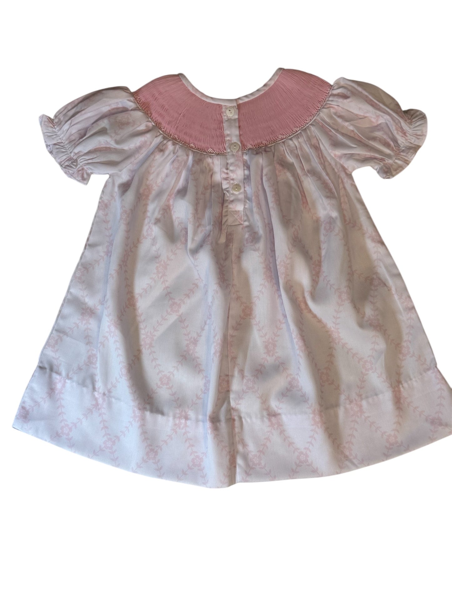 Easter Hand Smocked Cross Bishop Dress