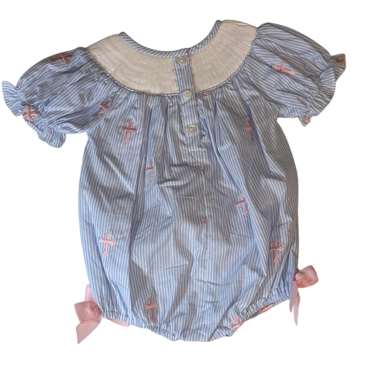 Easter He Is Risen Hand Smocked Bubble