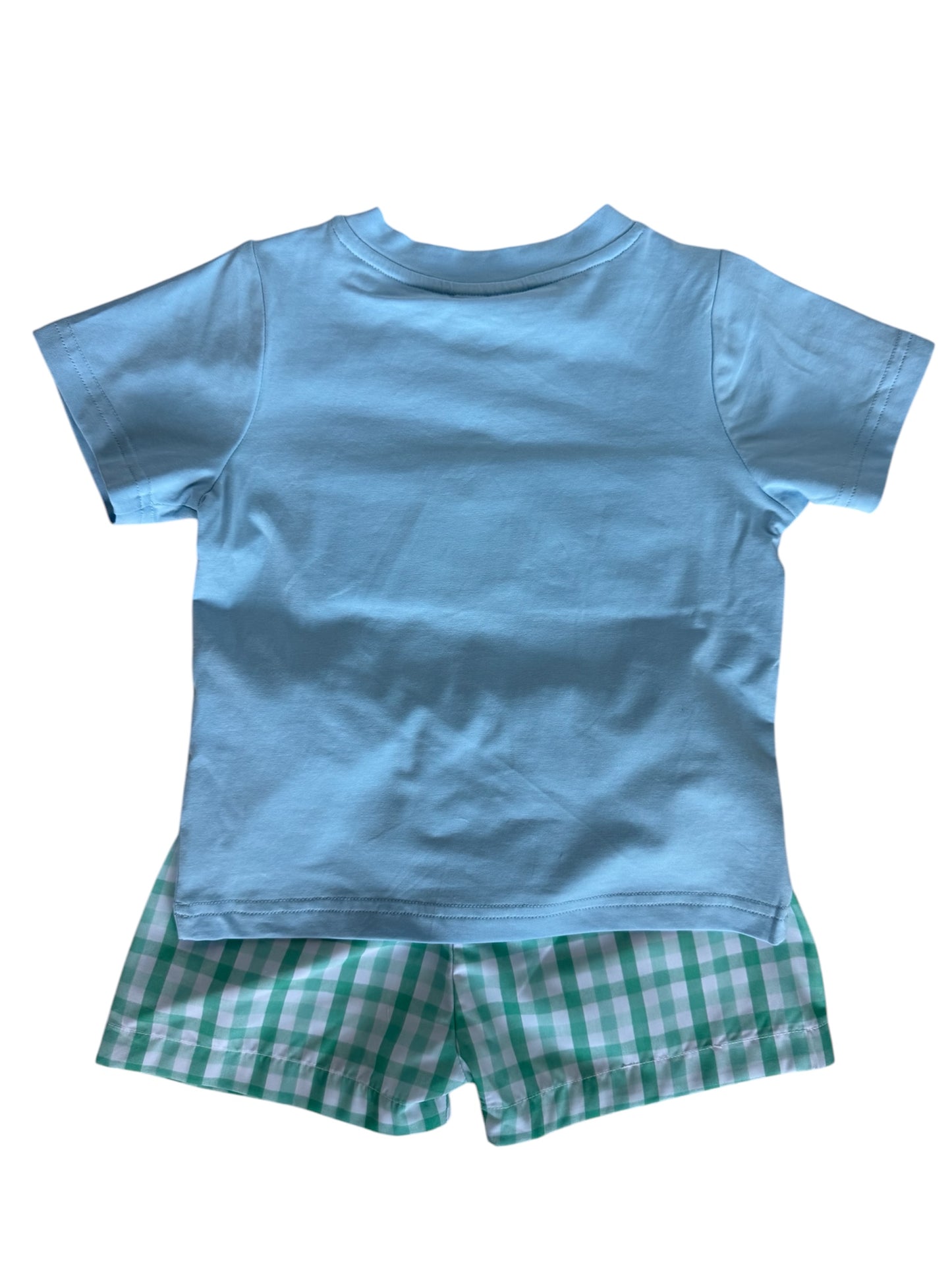 I Love Daddy Hand Smocked Boy's Short Set
