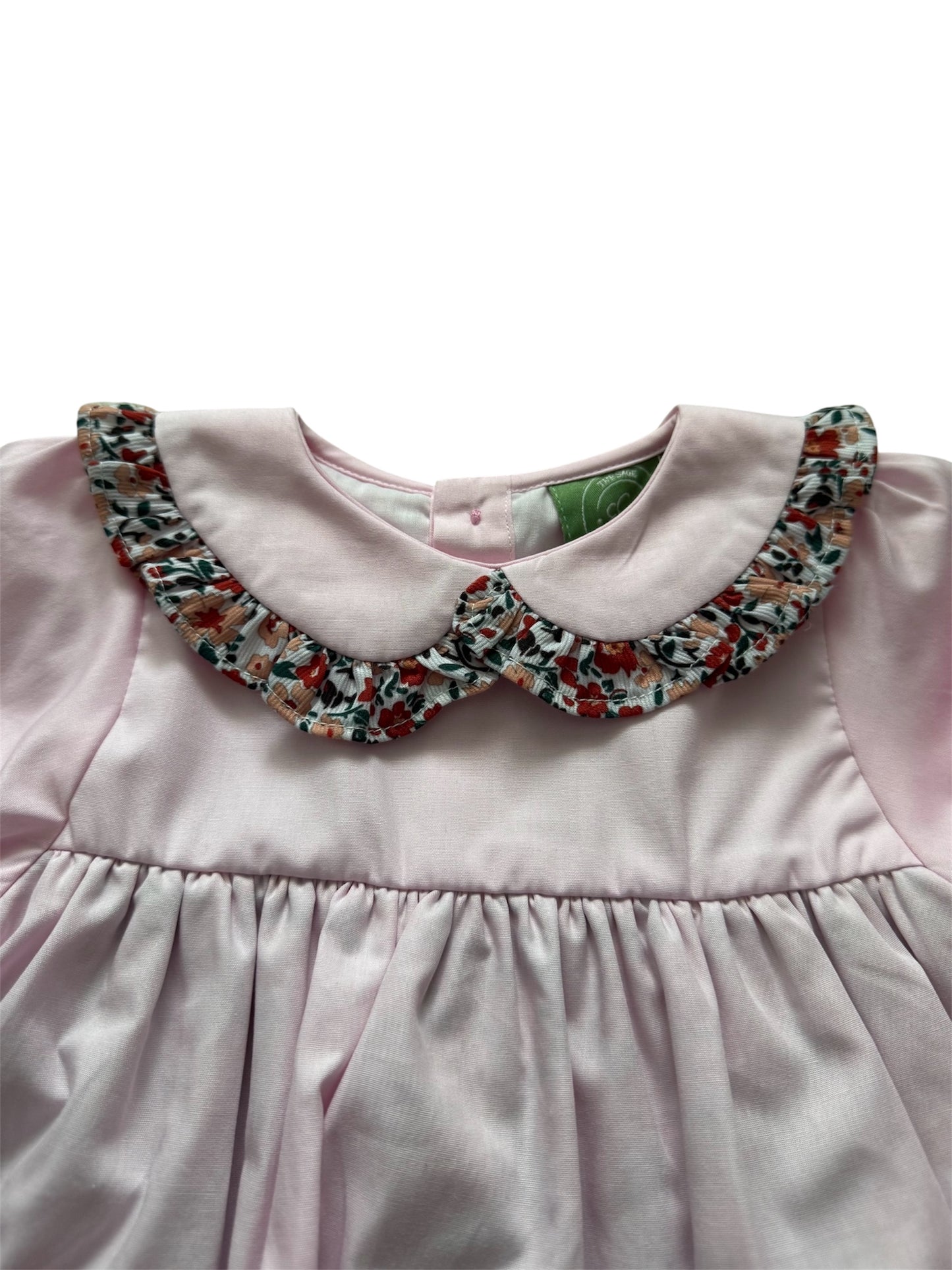 Pink & Floral Appliqué Pumpkin Girl’s Bubble – Fall & Thanksgiving Outfit