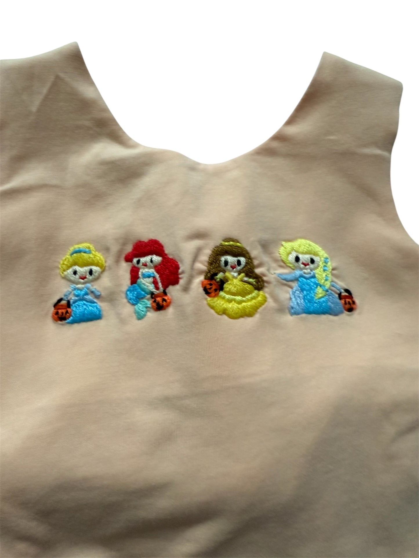 Princess Trick or Treat Embroidery Two-Piece Swingback Outfit