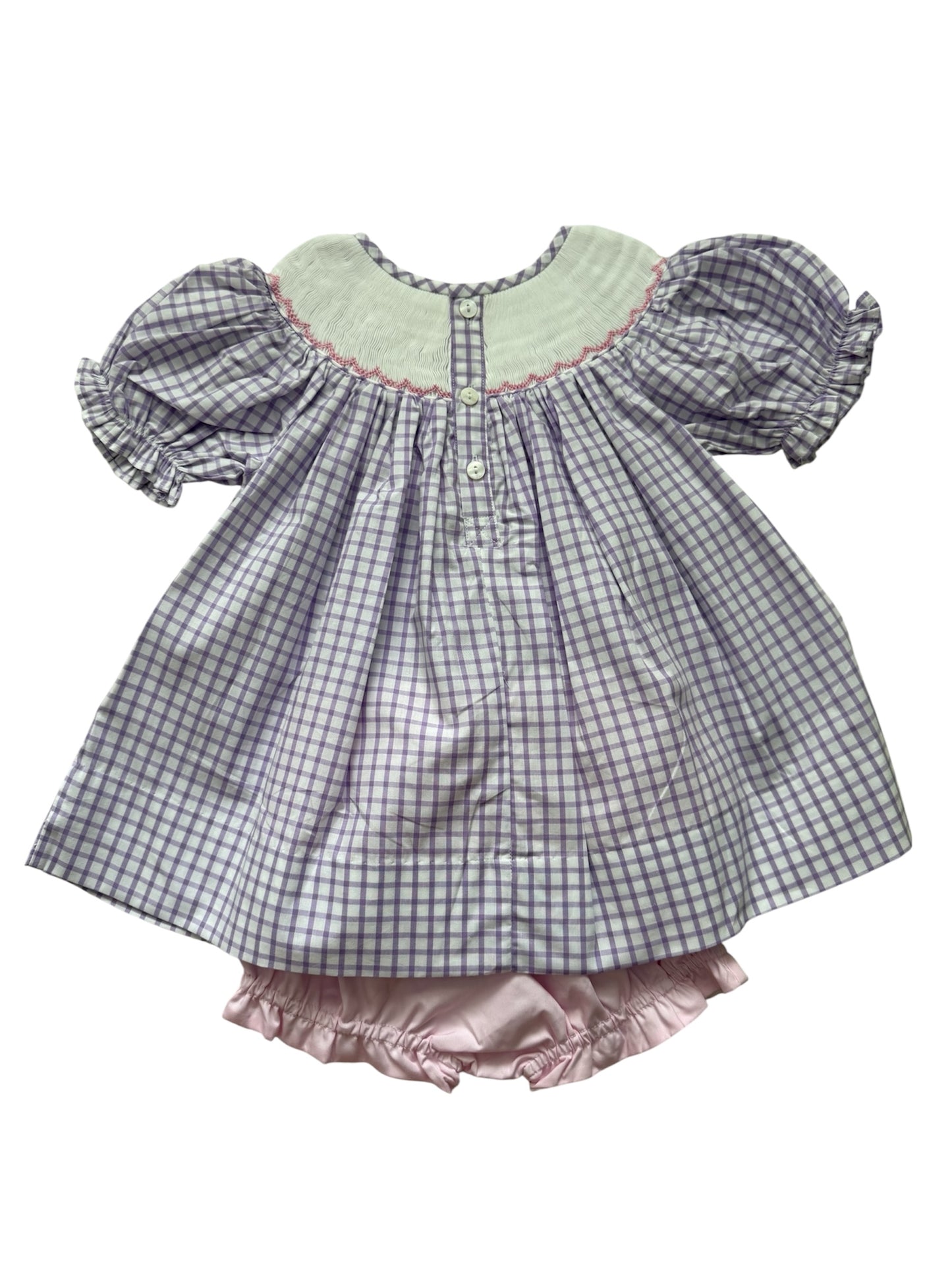Smiley Spider Hand Smocked Girls Shorts Set