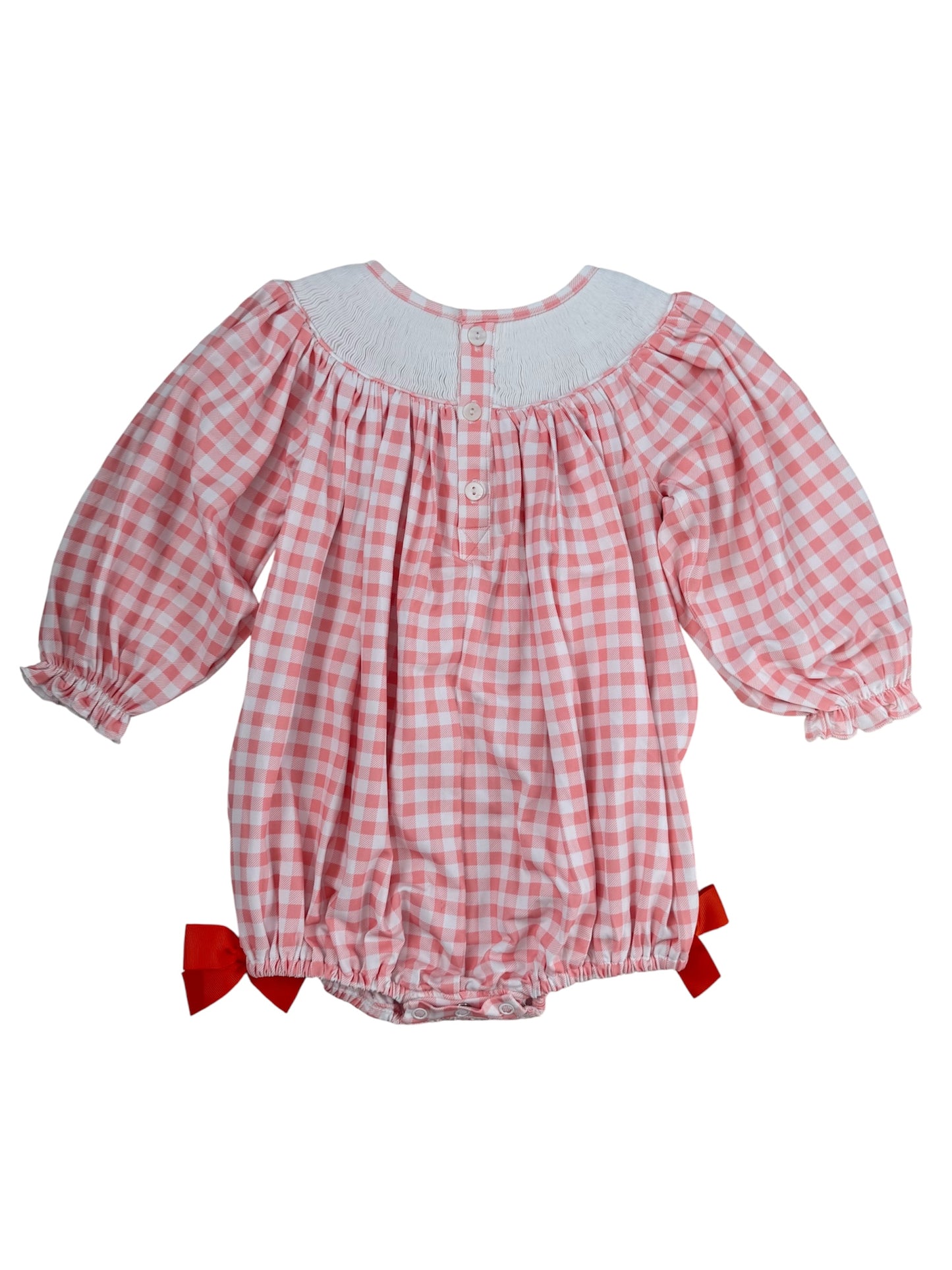 "Sweet as Pie" Hand Smocked Girls Bubble | Infant & Toddler Thanksgiving Outfit