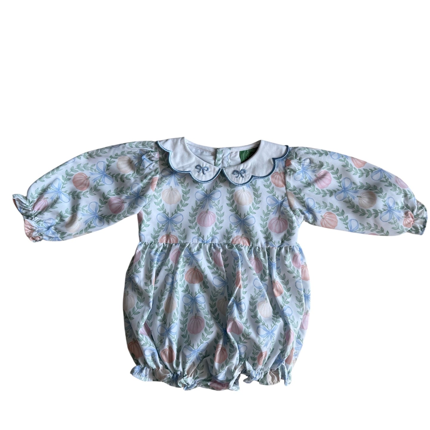 Pumpkin & Bows Girls Bubble | Fall Outfit | Matching Sister Dress Available