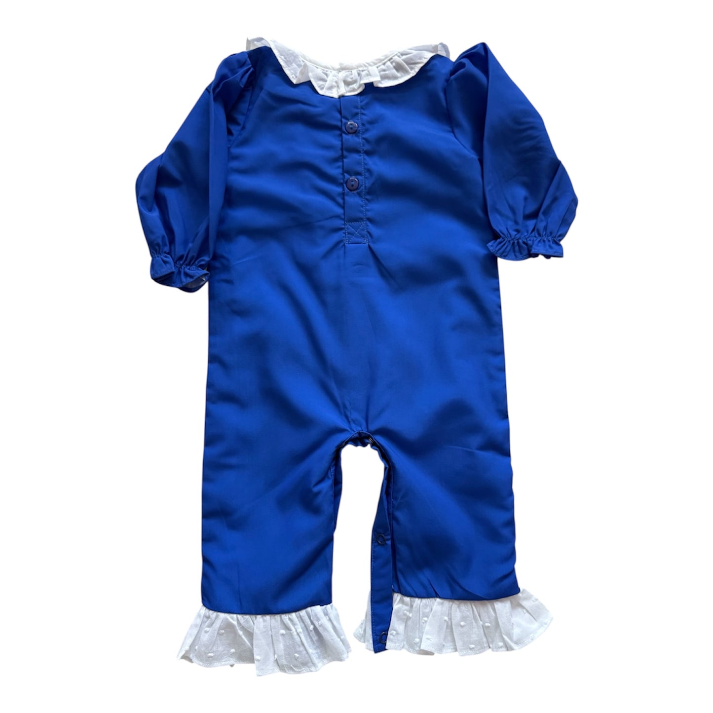 Kentucky Blue Girls Applique Basketball Romper