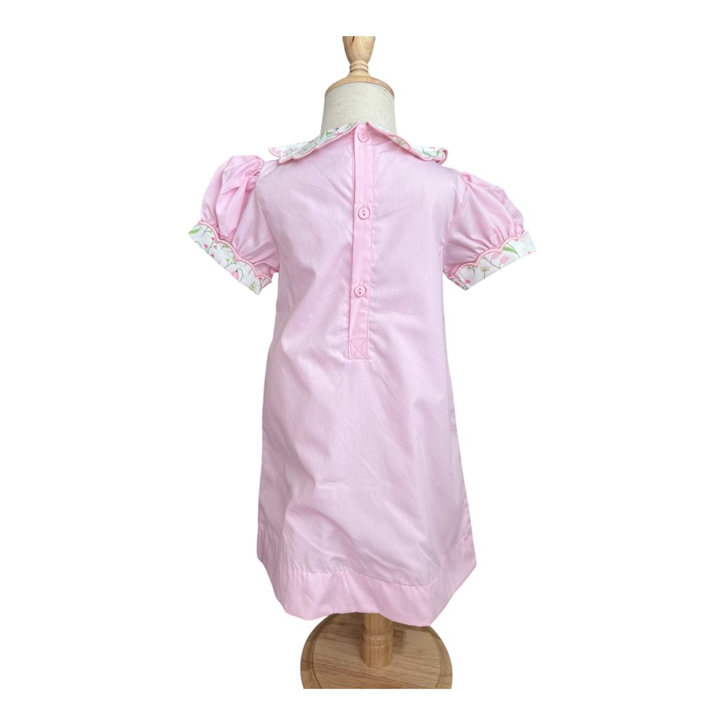Pink French Knot Bunny Heirloom Dress – Sister Match
