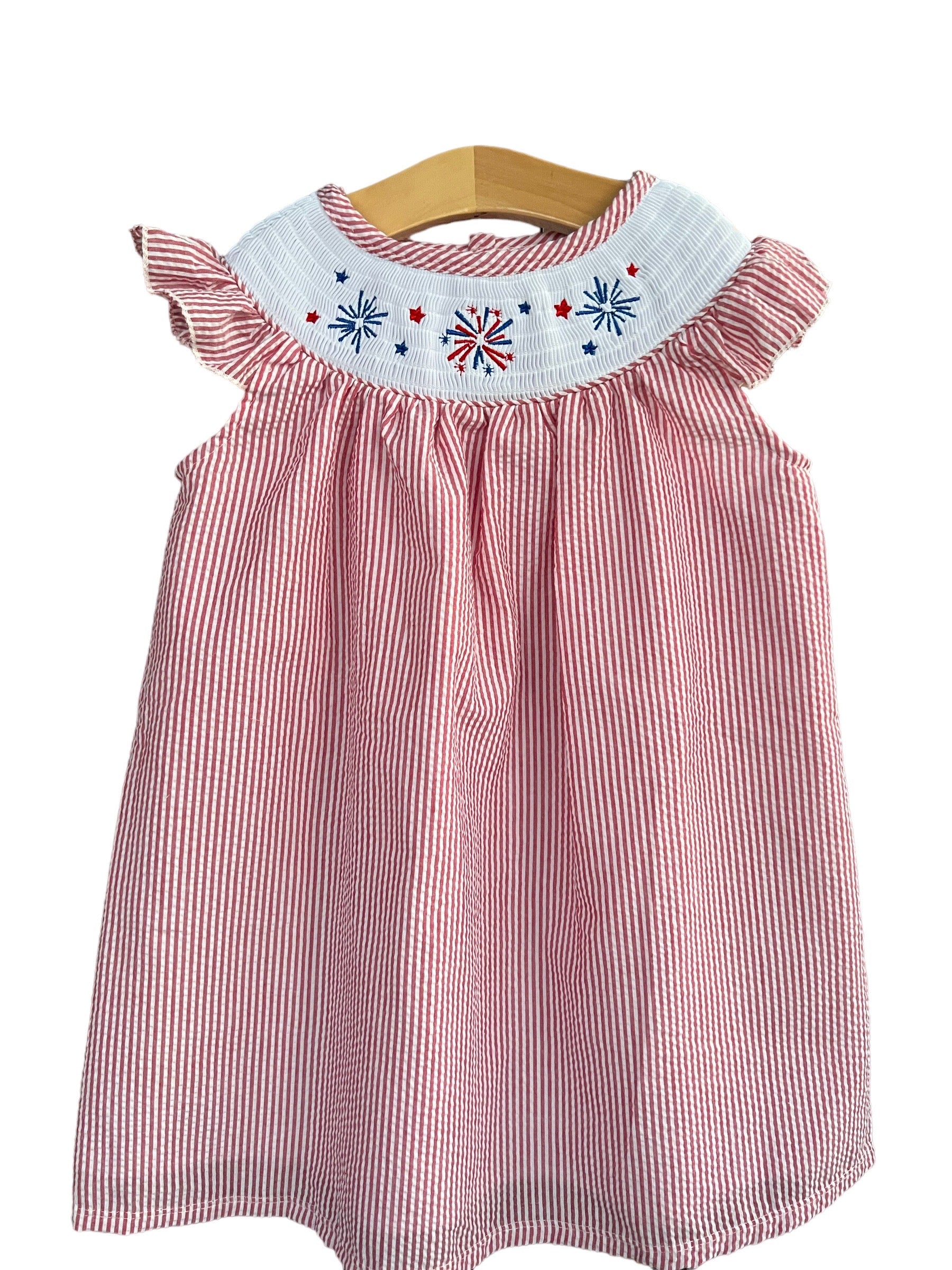 4th of july smocked dress hotsell