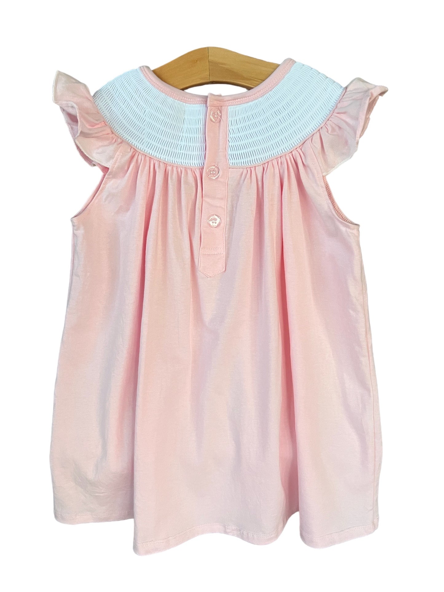 Flamingo Smocked Sleeveless Dress
