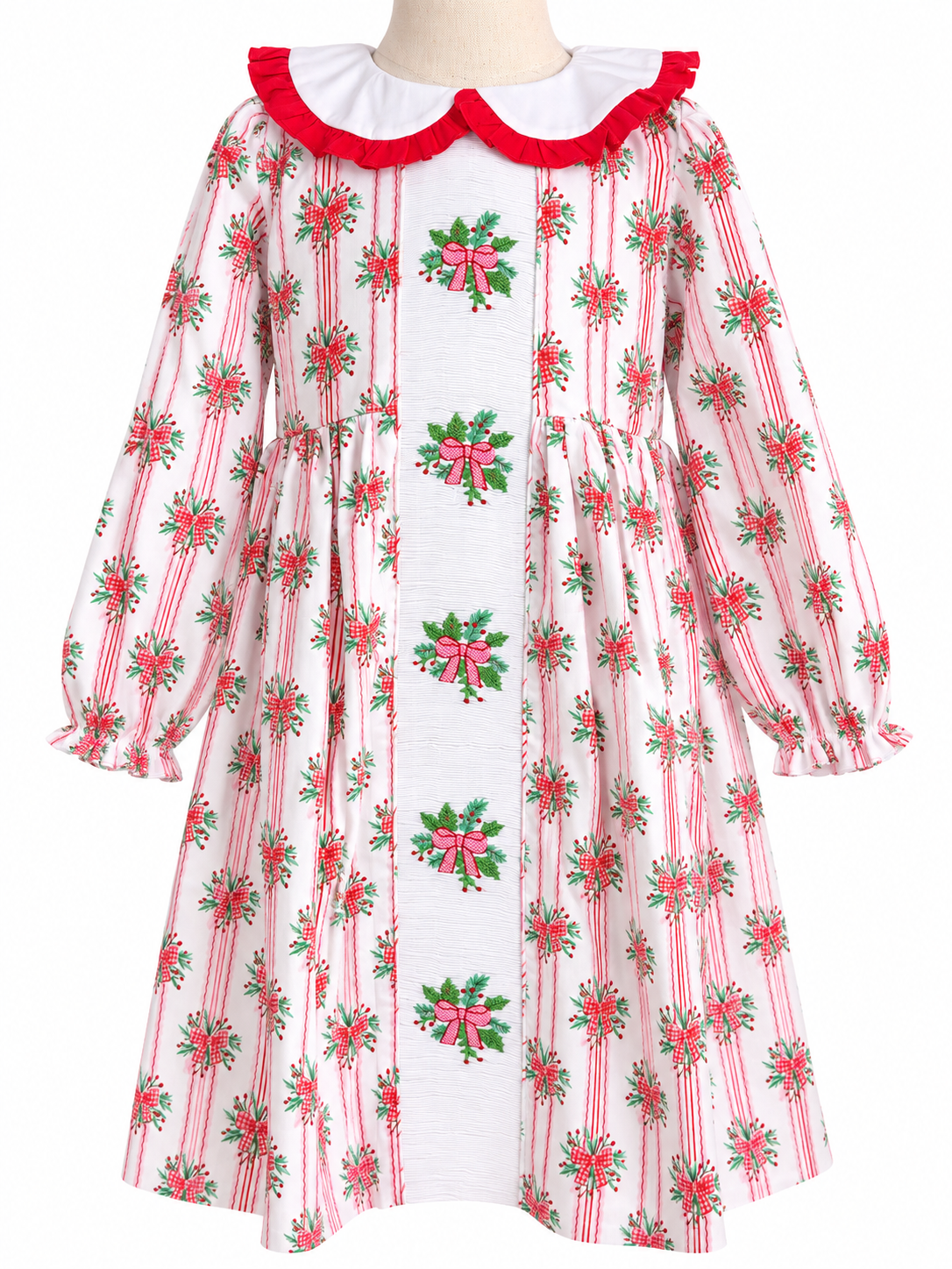 Girls Hand Smocked Holly Dress