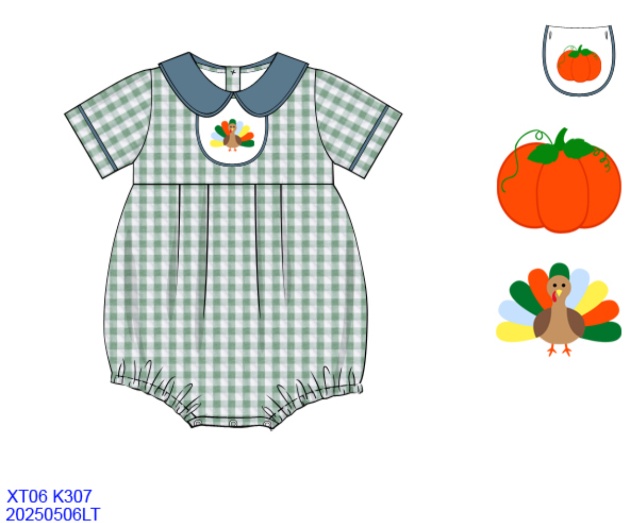 PREORDER-Boy’s 2 in 1 Halloween/Thanksgiving Bubble