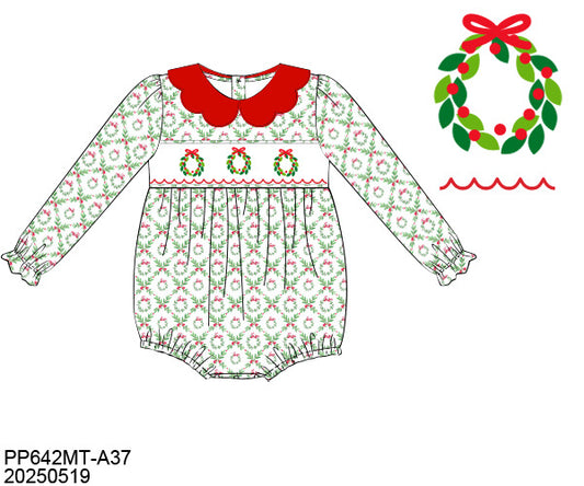 PREORDER-Girl’s Wreath Christmas Bubble