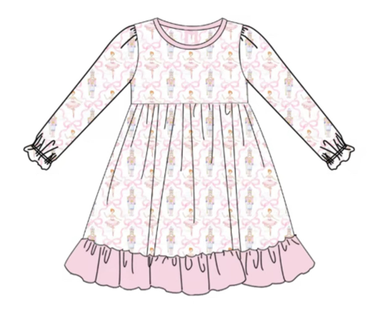 PREORDER-Girl’s bamboo nutcracker dress