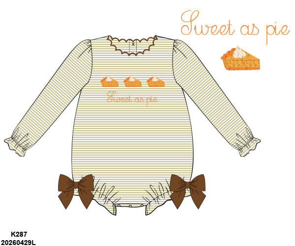 PREORDER-Girl’s French Knot Sweet as Pie Bubble
