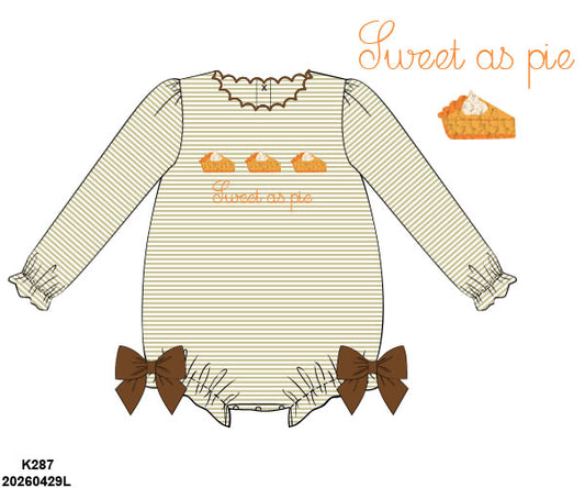 PREORDER-Girl’s French Knot Sweet as Pie Bubble