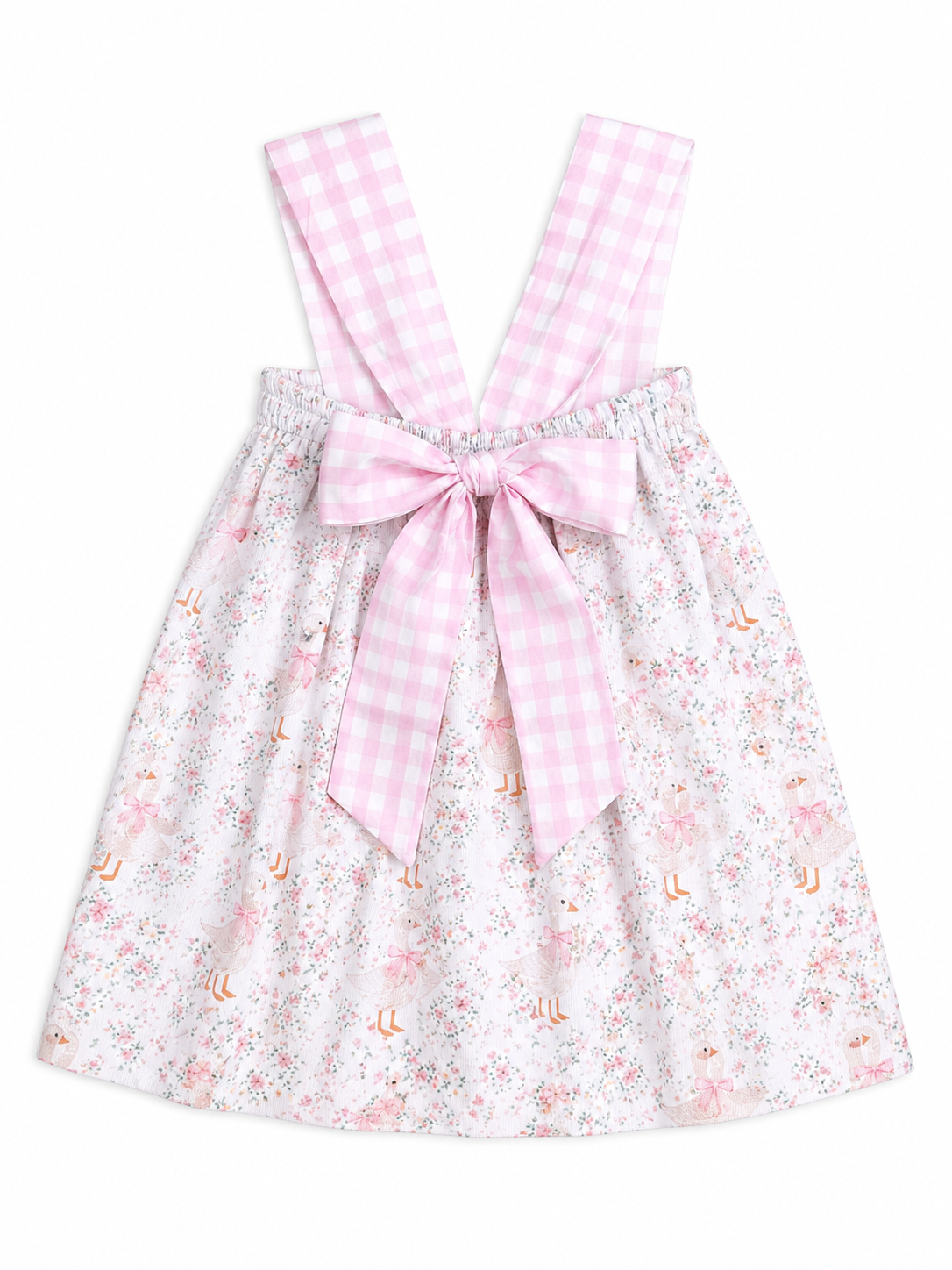 French Knot Goose Sun Dress – Vintage Floral Girls Boutique Dress