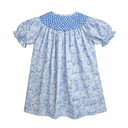Girls Pearl Smocked Easter Dress | Sister Match Bubble Available