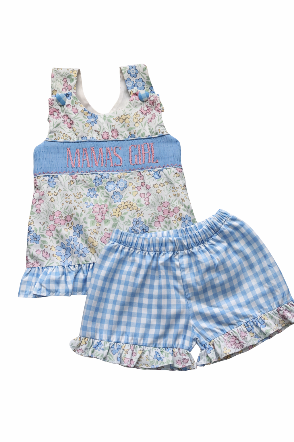 Mama’s Girl Hand Smocked Swing Back 2-Piece Set – Girls Boutique Outfit