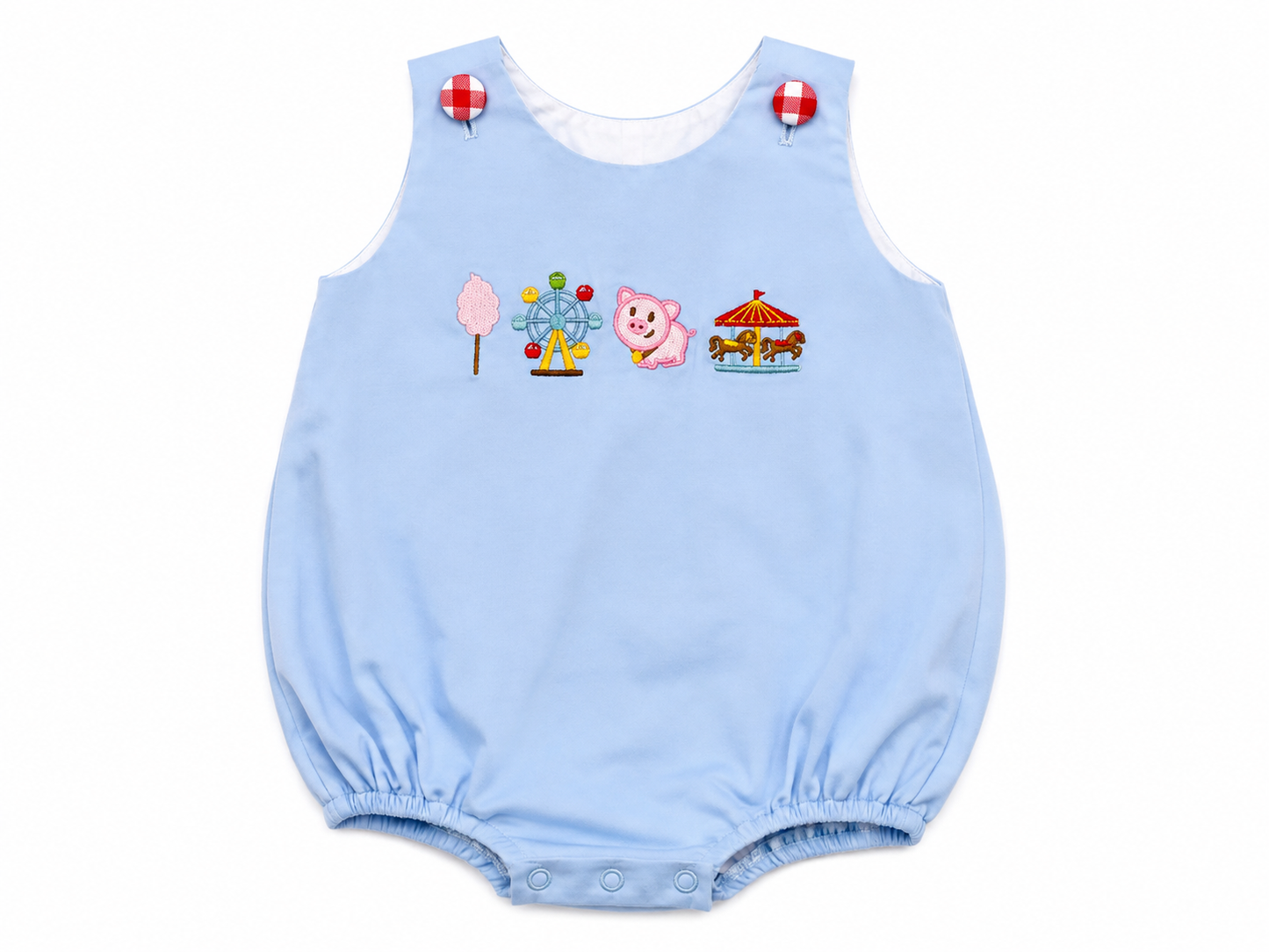 Boys Carnival Cutie Appliqué Bubble Romper