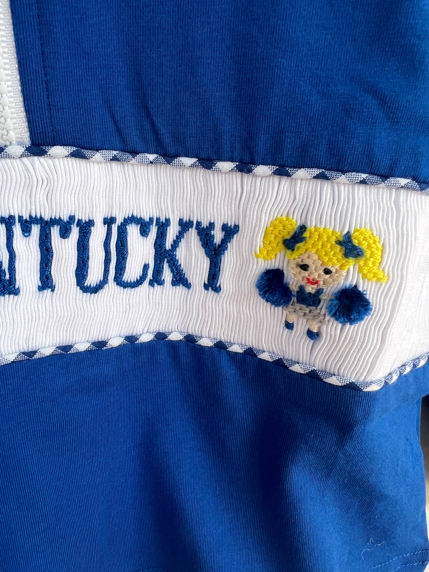 Kentucky 1/4 Zip Pullover Hand Smocked