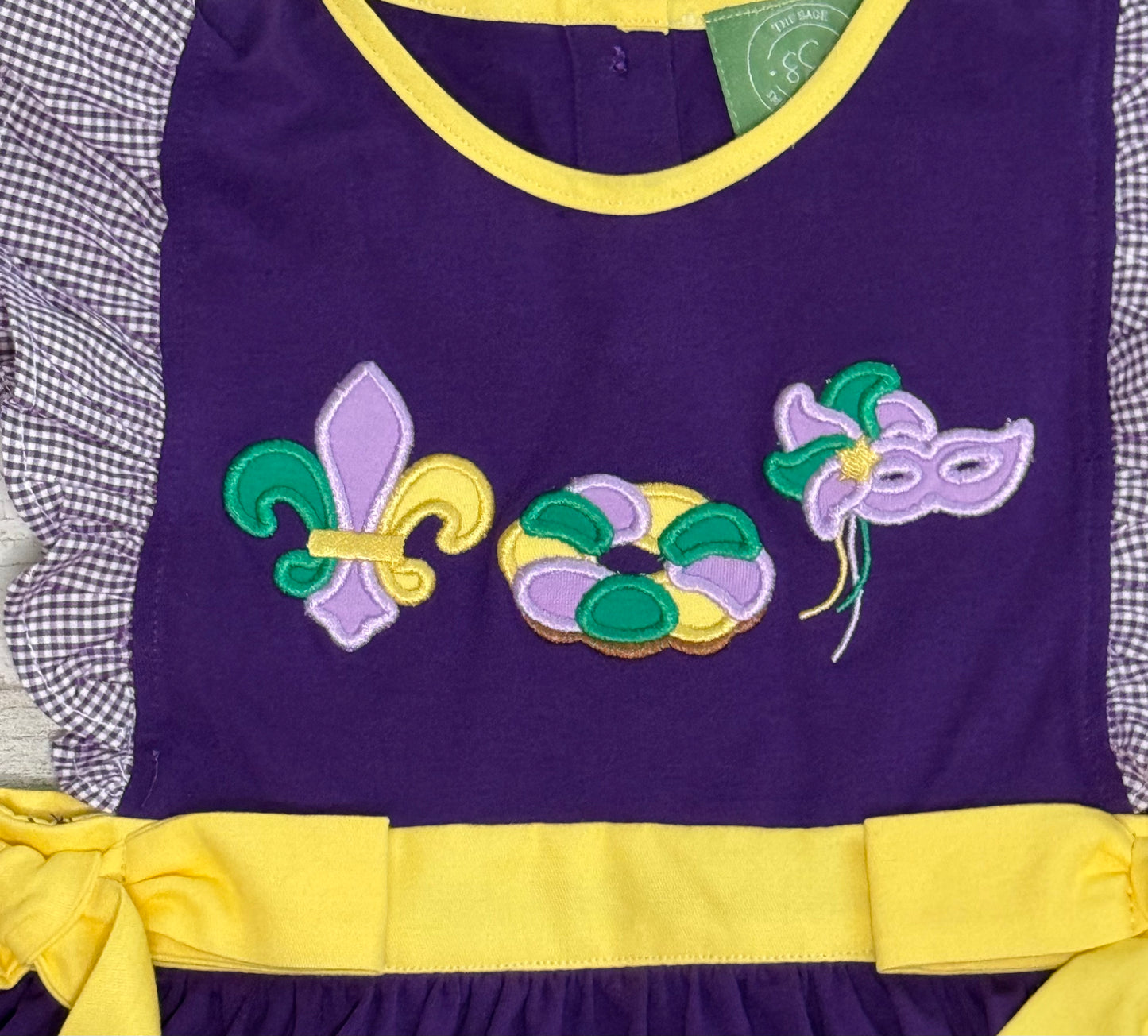 Mardi Gras Applique Bubble