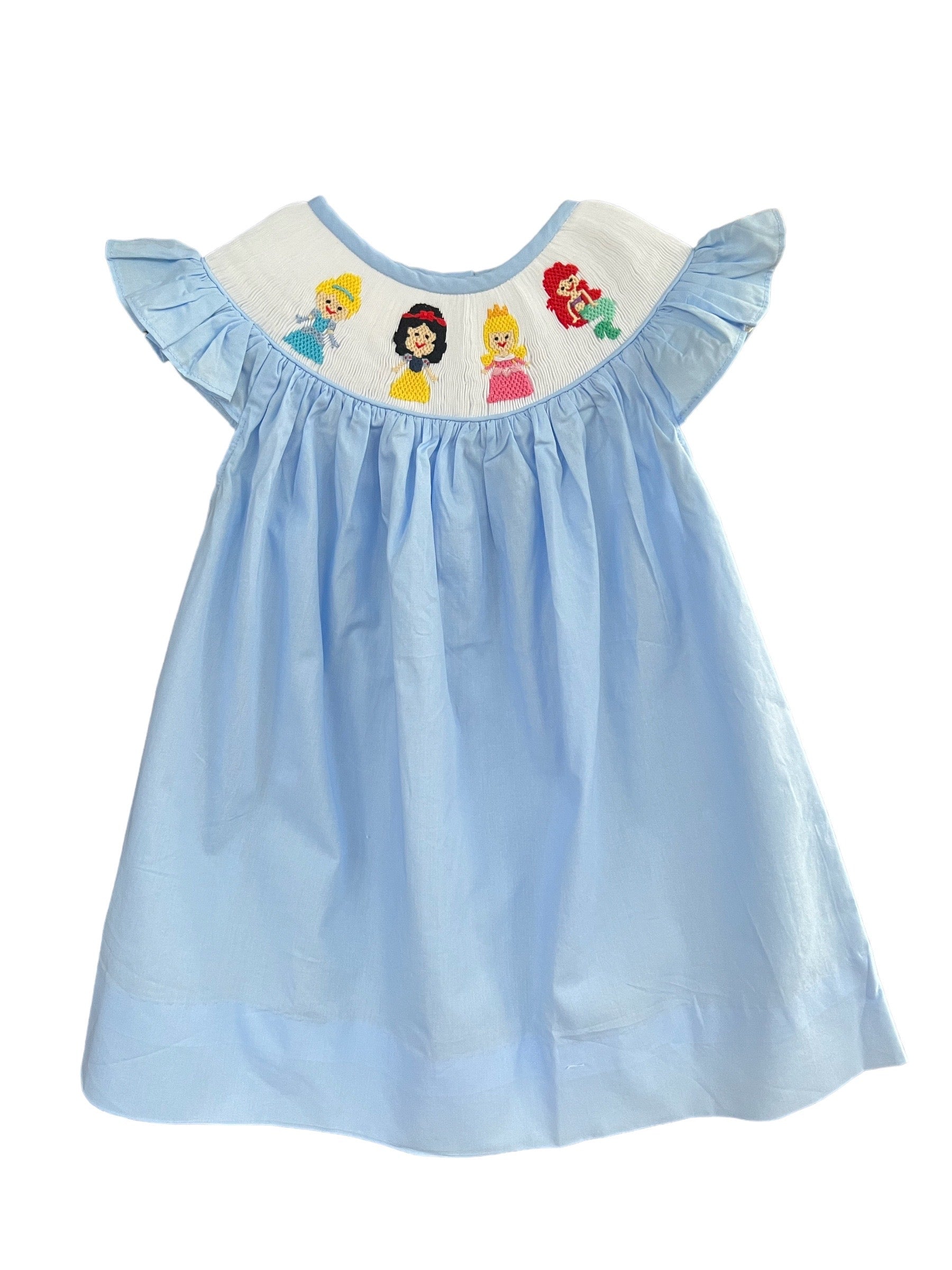 Smocked Princess Gingham Dress 18M / Cotton / Bishop Dress