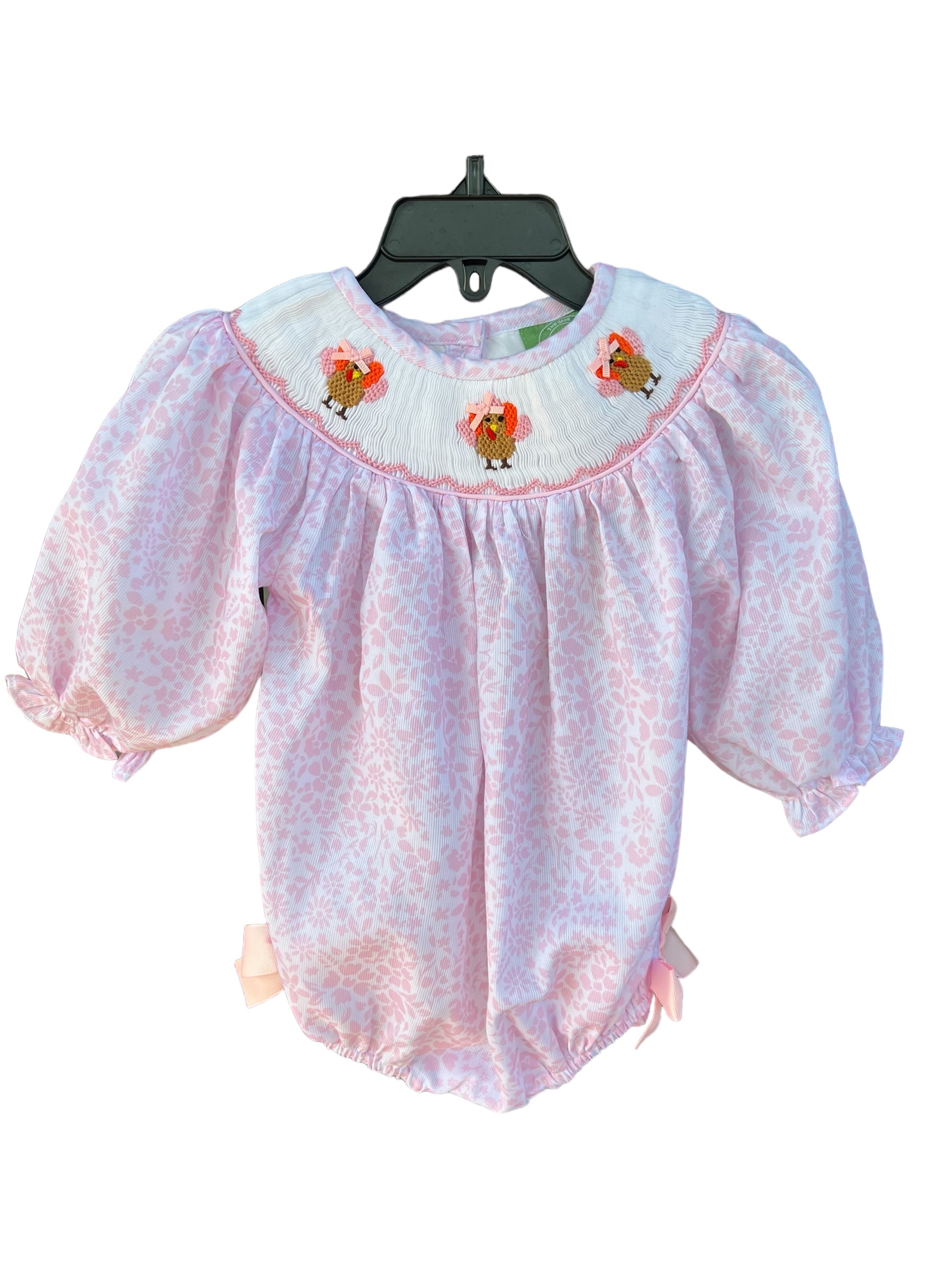 Fall/Thanksgiving cheapest smocked name smock (Collins) bubble