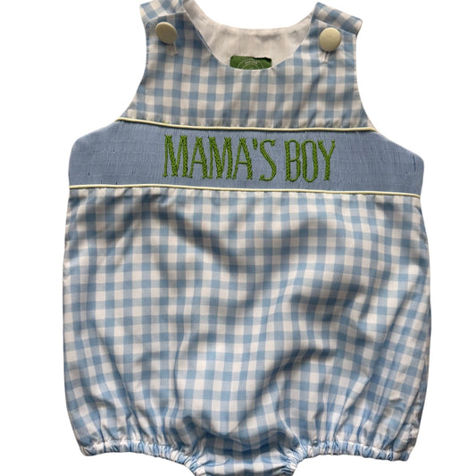 Mama's Boy Hand Smocked Bubble
