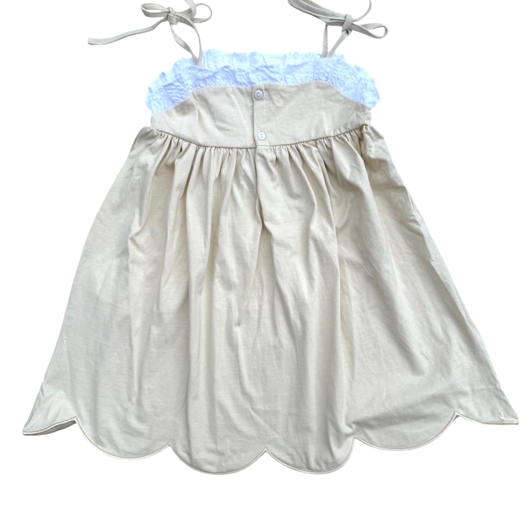 Sea Shell Hand Smocked Girls Sundress | Baby & Toddler Summer Beach Dress 5T Sea Shell Hand Smocked Girls Sundress | Baby & Toddler Summer Beach Dress 5T