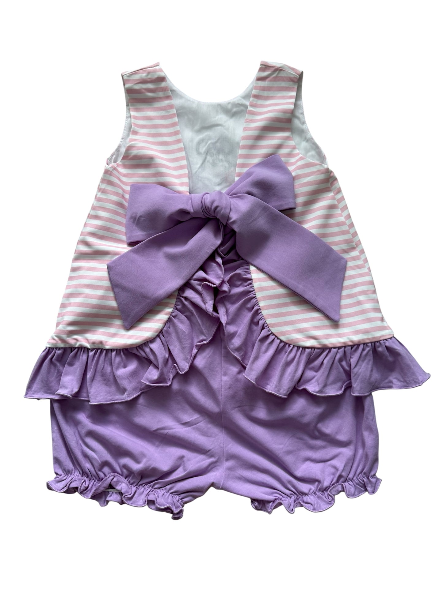 Spooky Mouse Applique Girl's Swing Back Short Set