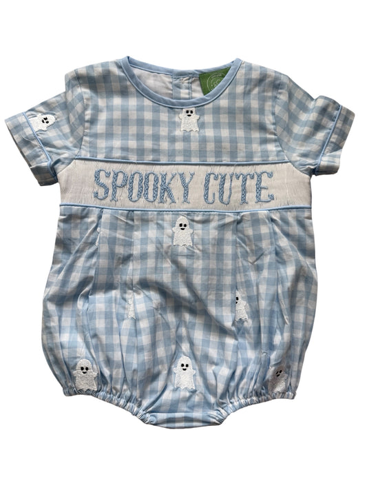 Spooky Cute Hand Smocked Boy's Bubble
