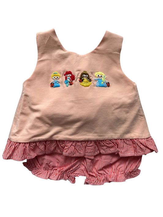 Princess Trick or Treat Embroidery Two-Piece Swingback Outfit