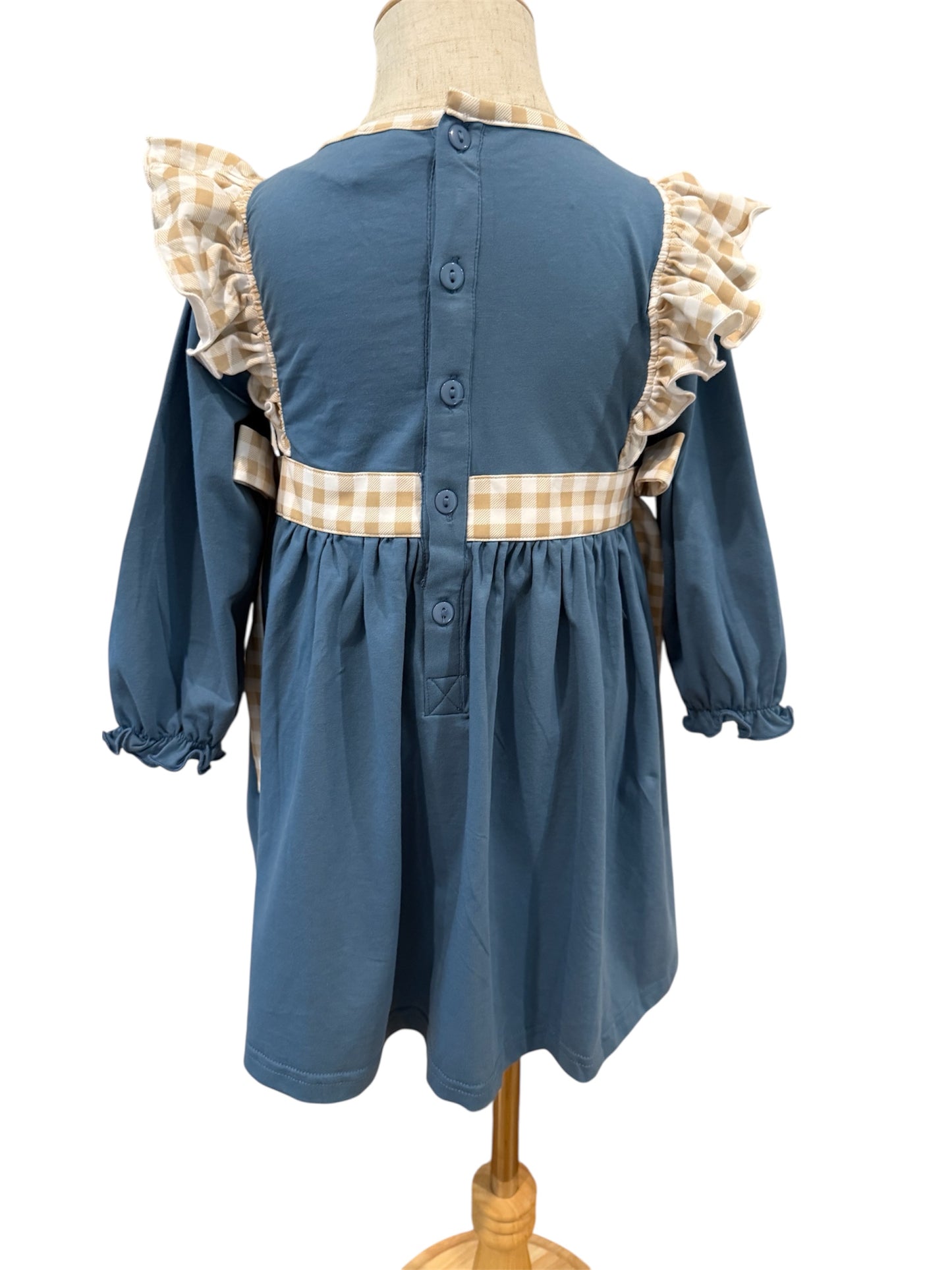 God is Great God is Good Girl’s French Knot Dress | Thanksgiving & Fall Outfit