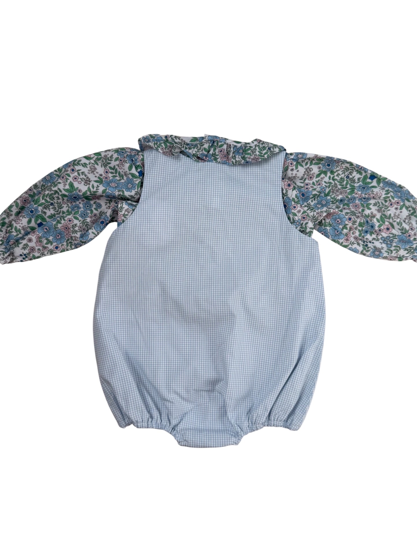 Gingham Girls Applique Turkey Bubble | Baby & Toddler Thanksgiving Outfit